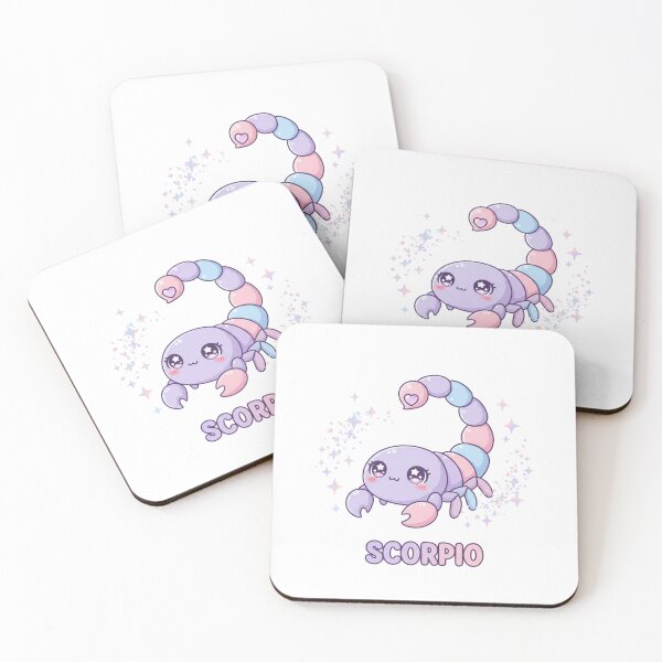 Item preview, Kawaii Scorpio Scorpion – Cute Zodiac Sign Illustration designed and sold by LaurannaDesign.