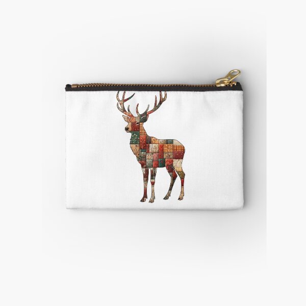 Item preview, Scottish Patchwork Style Stag | Scotland Autumn Deer Gift designed and sold by Loom on the Loch.