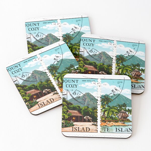 Item preview,  Stylized fake stamps for fictional places like “Mount Cozy” or “Tea Island” designed and sold by STICKERS FOR SALE NOW.