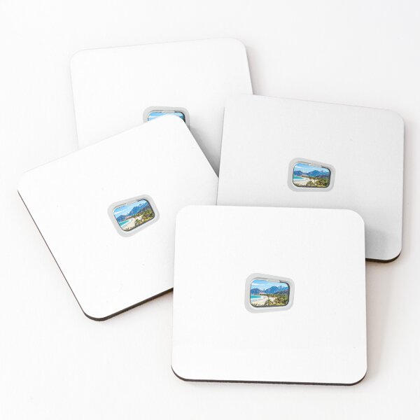 Item preview, A van window showing changing scenery (mountains, beach, desert) designed and sold by STICKERS FOR SALE NOW.