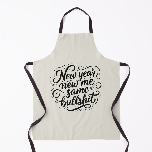 Item preview, New Year New Me Same Bullshit resolution quote designed and sold by WAMTEES.