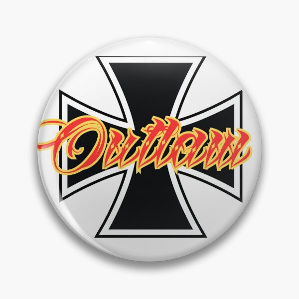 Item preview, Outlaw Iron Cross 1% Rocker Logo West Coast Chopper Style designed and sold by Bearded-Viking.