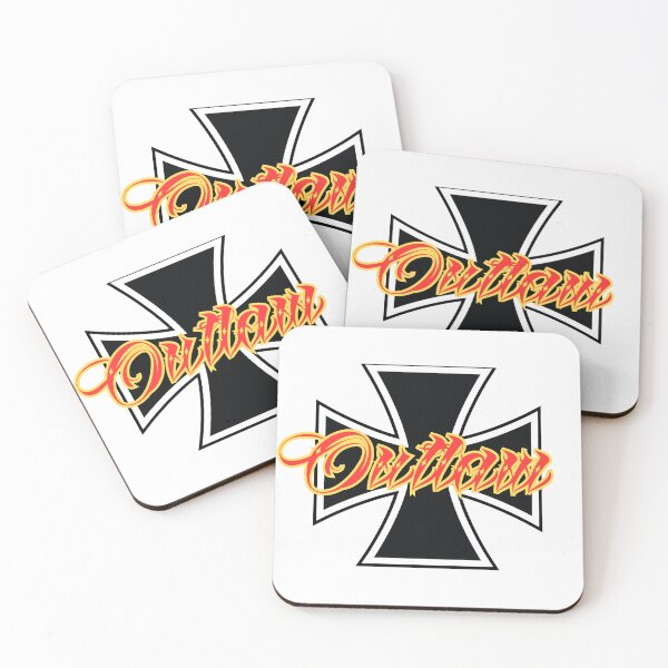 Item preview, Outlaw Iron Cross 1% Rocker Logo West Coast Chopper Style designed and sold by Legacy Apparel Co..