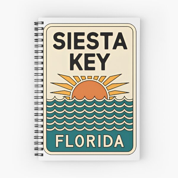 Item preview, Siesta Key Florida - Beach Sign designed and sold by TheOldMittenIllustrated.