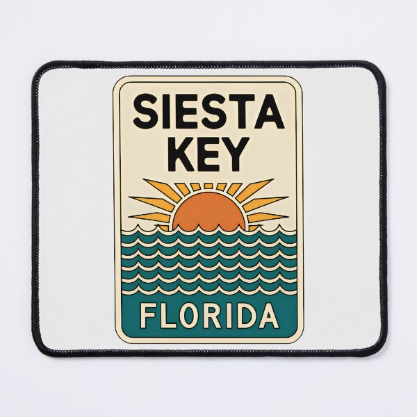 Item preview, Siesta Key Florida - Beach Sign designed and sold by TheOldMittenIllustrated.