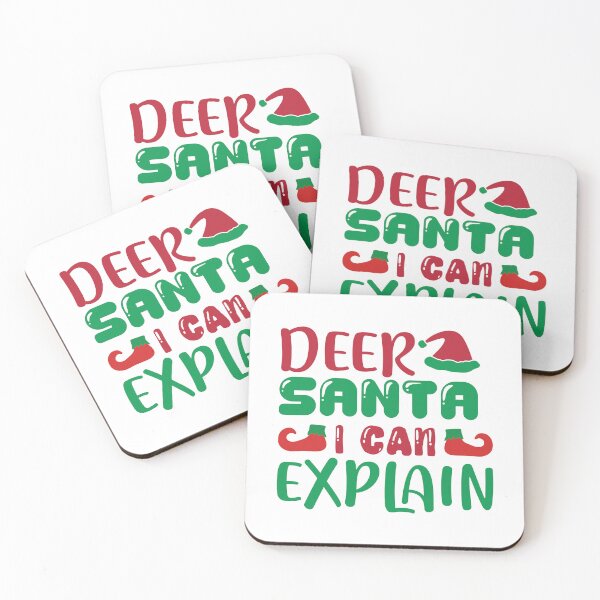 Item preview, Deer Santa I Can Explain - Funny Reindeer Christmas Pun Slogan designed and sold by FuzionRaptor.