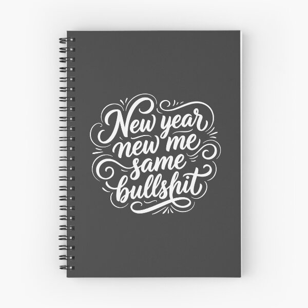Item preview, New Year New Me Same Bullshit resolution quote designed and sold by WAMTEES.