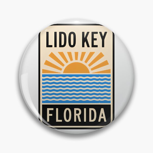 Item preview, Lido Key Florida - Beach Sign designed and sold by TheOldMittenIllustrated.