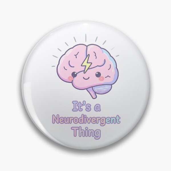 Item preview, It’s a Neurodivergent Thing — Cute Pastel Brain Illustration | Neurodiversity Pride & Kawaii Mental Wellness Art designed and sold by PureBrain.