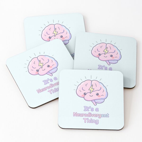 Item preview, It’s a Neurodivergent Thing — Cute Pastel Brain Illustration | Neurodiversity Pride & Kawaii Mental Wellness Art designed and sold by PureBrain.