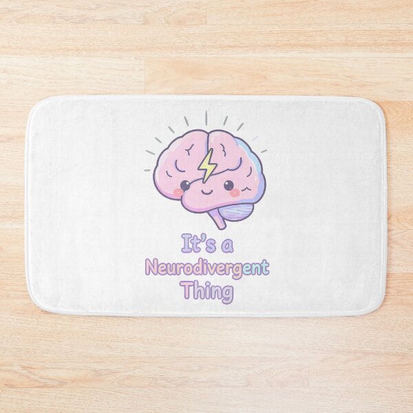 Item preview, It’s a Neurodivergent Thing — Cute Pastel Brain Illustration | Neurodiversity Pride & Kawaii Mental Wellness Art designed and sold by PureBrain.