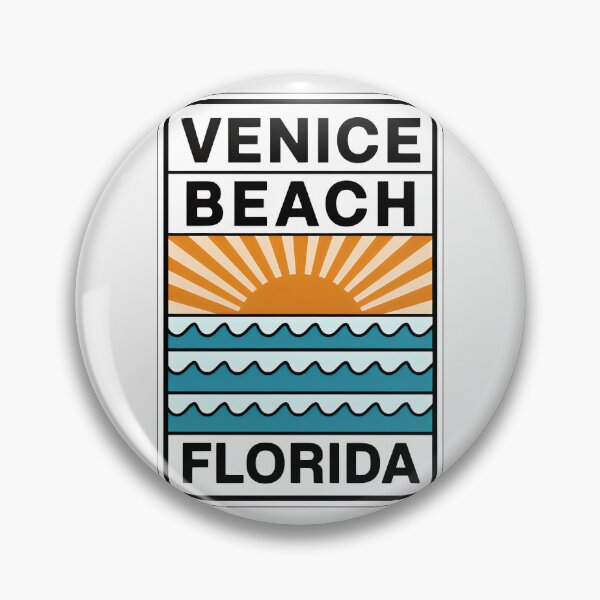 Item preview, Venice Beach Florida - Sign designed and sold by TheOldMittenIllustrated.