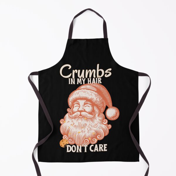 Item preview, Funny Santa Claus | Crumbs in My Hair Don't Care | Cute Cookie Eater Christmas Humor | Holiday Gift Idea designed and sold by SunandShade.