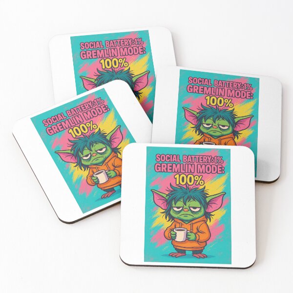 Item preview, Social Battery 1% Gremlin Mode 100% designed and sold by Annaart08.