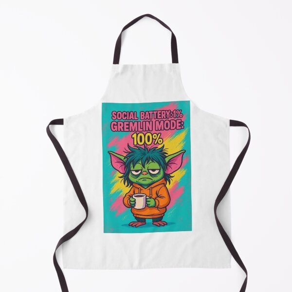 Item preview, Social Battery 1% Gremlin Mode 100% designed and sold by Annaart08.