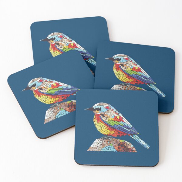 Item preview, birdie mosaic designed and sold by designmari.