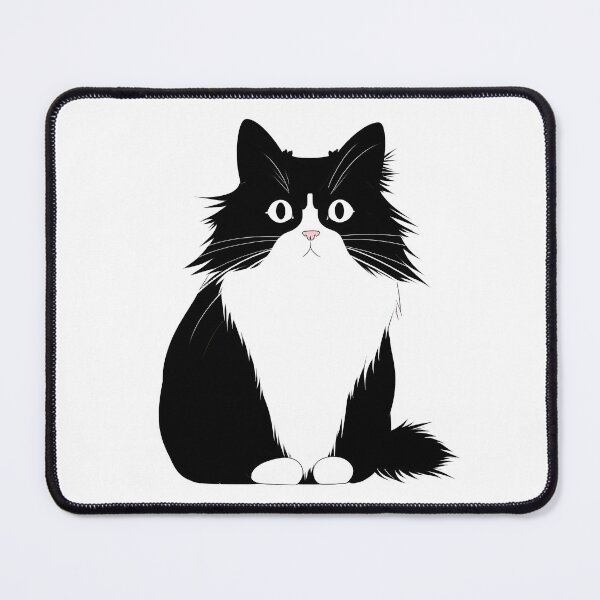 Item preview, Fluffy Tuxedo Cat,Easy Cat Drawing designed and sold by xiao xuans.