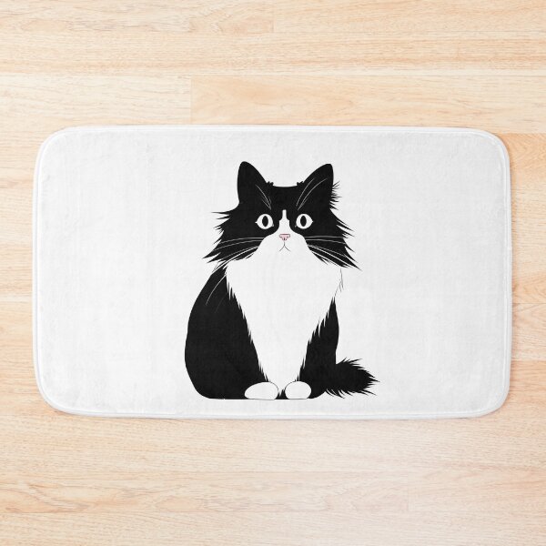 Item preview, Fluffy Tuxedo Cat,Easy Cat Drawing designed and sold by xiao xuans.