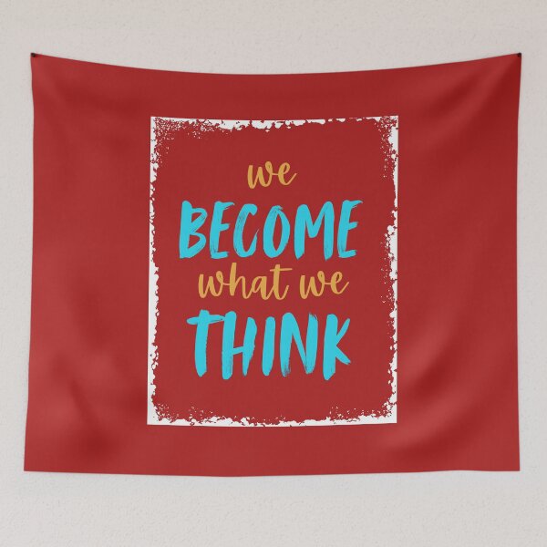 Item preview, We Become What We Think - Motivational designed and sold by DraftNDreamShop.