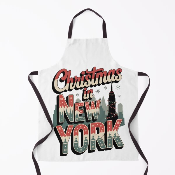 Item preview, Christmas in New York T-Shirt – Vintage Skyline & Snowflakes designed and sold by Happy'CLICK'.