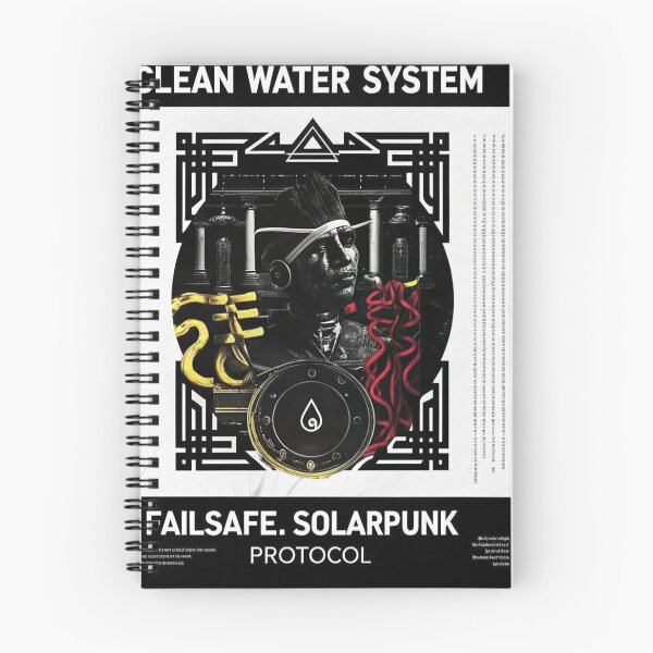Item preview, Solarpunk Poster Failsafe Protocol designed and sold by Raw-Ink.
