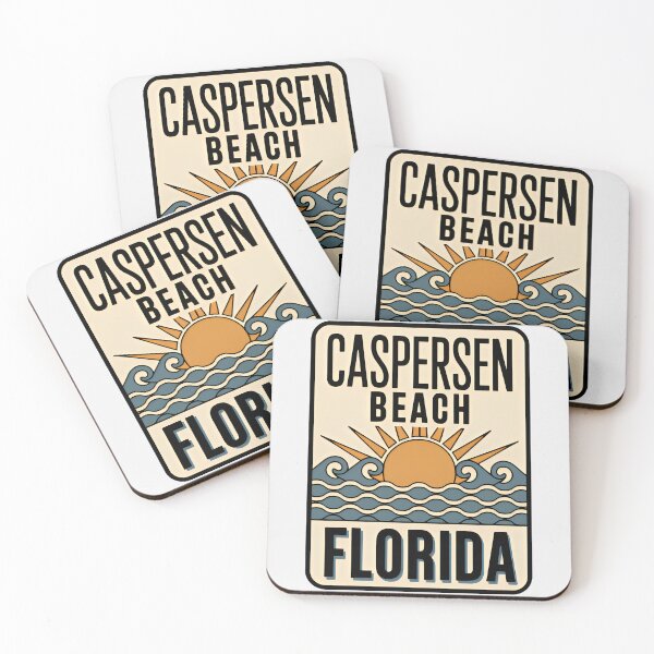 Artikelvorschau, Caspersen Beach Florida - Schild entworfen und verkauft von TheOldMittenIllustrated.