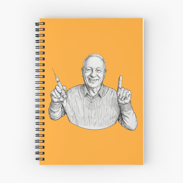 Item preview, Old Man Smiling with a Syringe designed and sold by Naux | Design & Illustration.