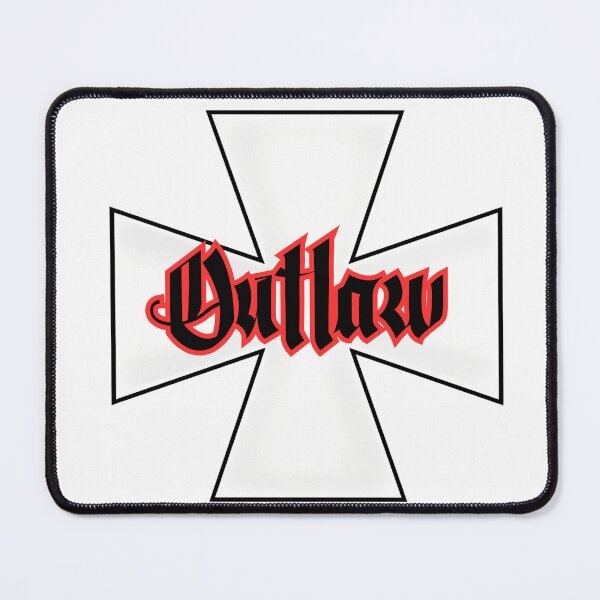 Item preview, Outlaw Iron Cross 1% Rocker Logo West Coast Chopper Style designed and sold by Bearded-Viking.