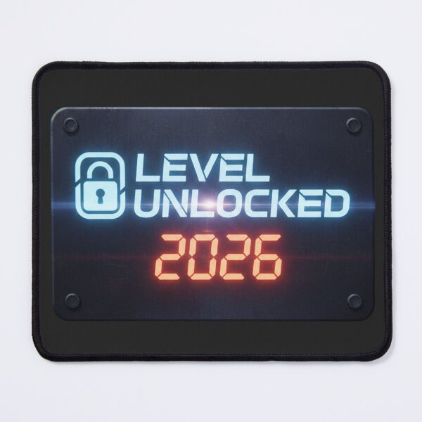 Item preview, Level Unlocked 2026 - Gaming Achievement designed and sold by VibeNationArt.
