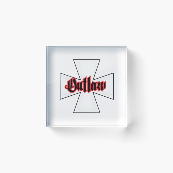 Item preview, Outlaw Iron Cross 1% Rocker Logo West Coast Chopper Style designed and sold by Bearded-Viking.
