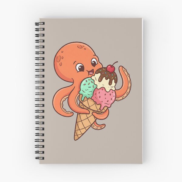 Item preview, Octopus Ice Cream Treat - Cute Aquatic Animal Foodie Art designed and sold by AwesomeBeyondLimits.
