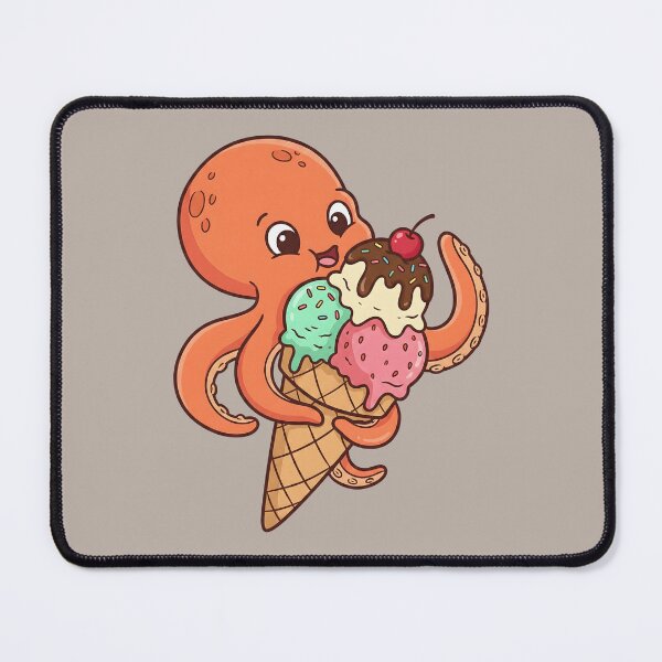 Item preview, Octopus Ice Cream Treat - Cute Aquatic Animal Foodie Art designed and sold by AwesomeBeyondLimits.