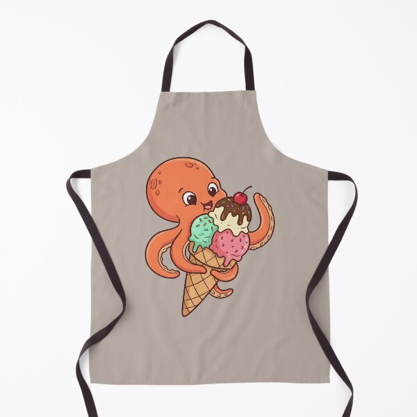 Item preview, Octopus Ice Cream Treat - Cute Aquatic Animal Foodie Art designed and sold by AwesomeBeyondLimits.