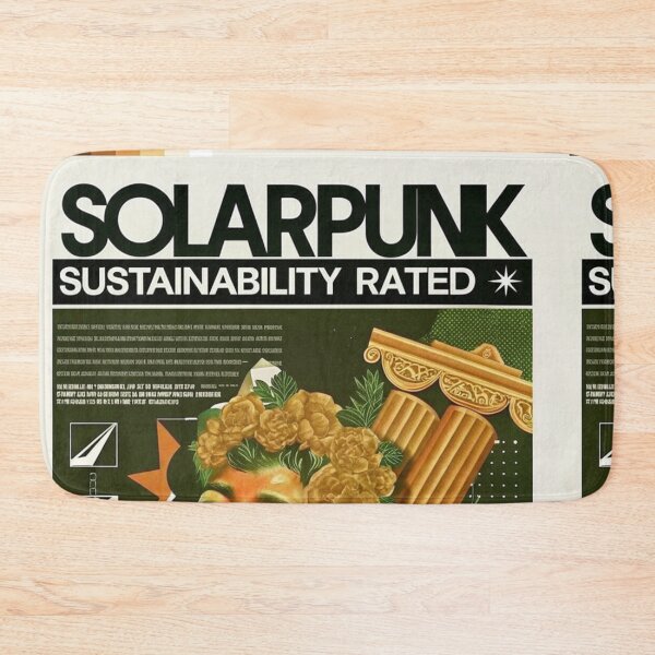 Item preview, Solarpunk Poster Sustainability designed and sold by Raw-Ink.