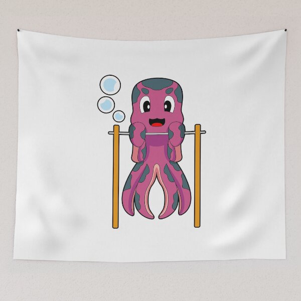 Item preview, Octopus Bodybuilder Pull ups Bodybuilding designed and sold by Snabdesign84.