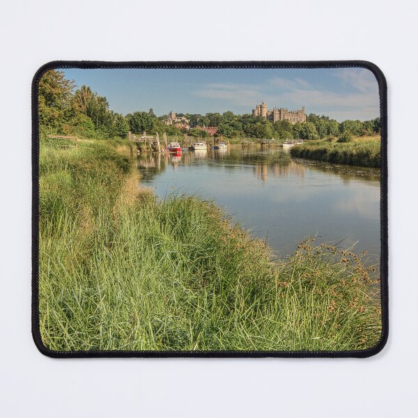 Item preview, High tide on the River Arun with Arundel Castle in the background - Arundel, West Sussex, Southern England, UK. designed and sold by HazyApplePhoto.