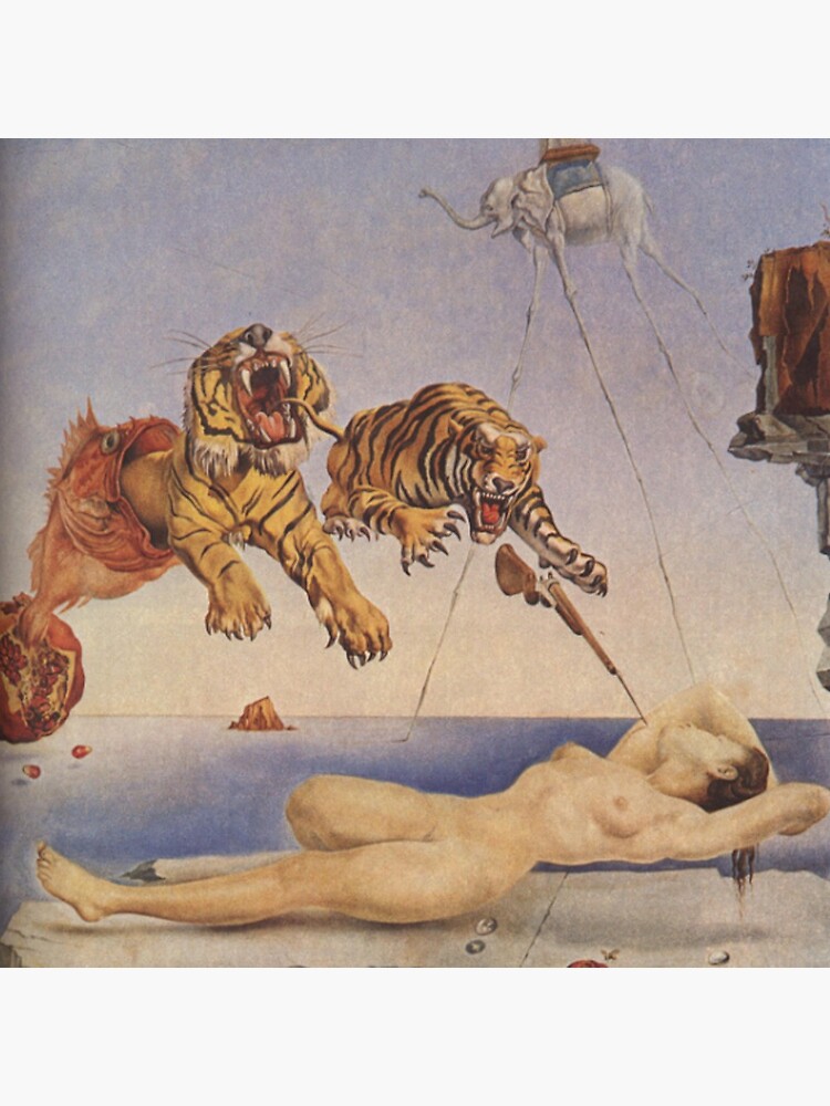 Salvador Dali, Dream Caused by the Flight of a Bee around a Pomegranate a Second before Awakening. by TOMSREDBUBBLE