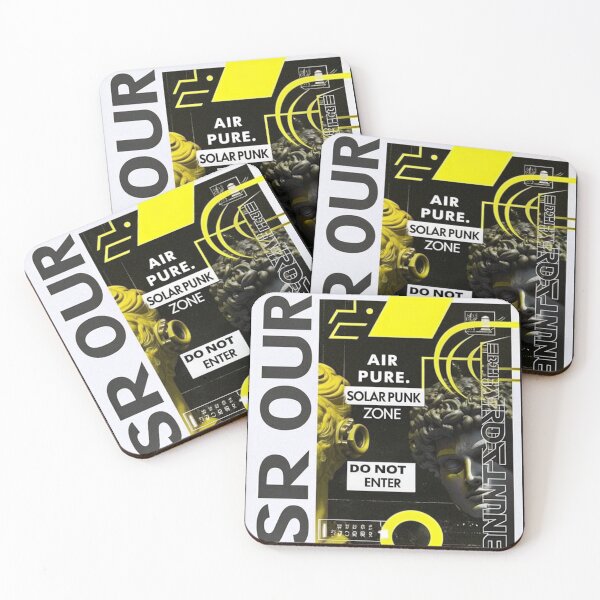 Item preview, Solarpunk Poster Pure Zone designed and sold by Raw-Ink.