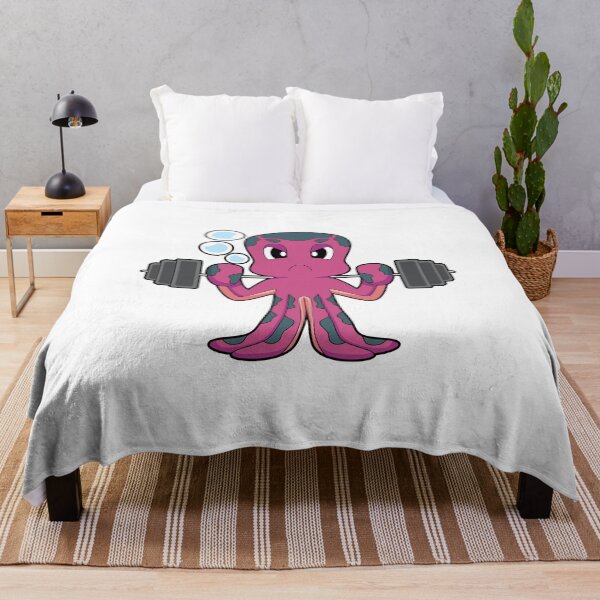 Item preview, Octopus Bodybuilder Barbell Bodybuilding designed and sold by Snabdesign84.