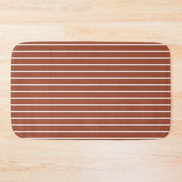 Item preview, Terracotta and white stripes designed and sold by RishabhArts1.