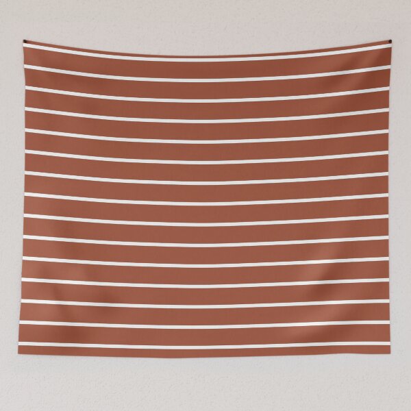 Item preview, Terracotta and white stripes designed and sold by RishabhArts1.