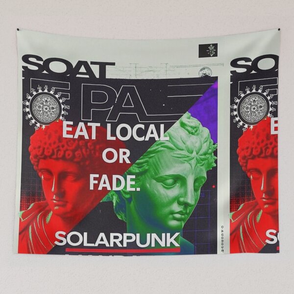 Item preview, Solarpunk Poster Mandate designed and sold by Raw-Ink.