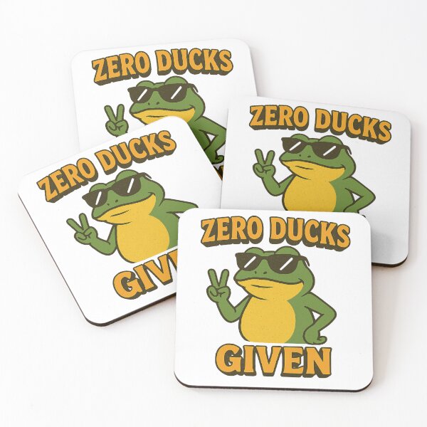 Item preview, Zero Ducks Given Funny Sarcastic Frog Vintage  designed and sold by Annaart08.