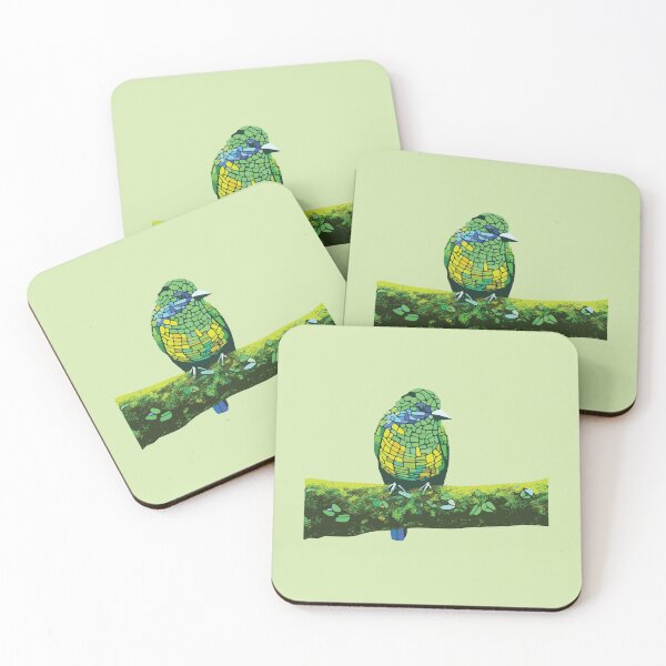 Item preview, bird on branch mosaic designed and sold by designmari.