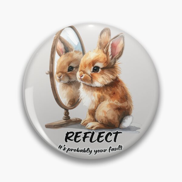 Item preview, The hare looks at its reflection; reflect - it's probably your fault designed and sold by LiskoDesign.