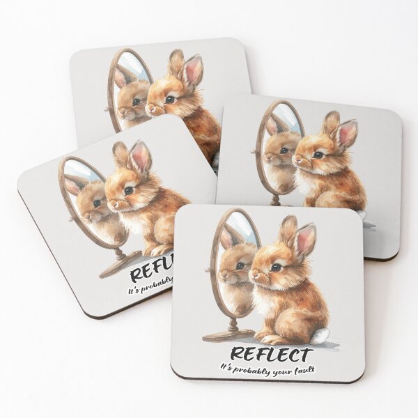 Item preview, The hare looks at its reflection; reflect - it's probably your fault designed and sold by LiskoDesign.