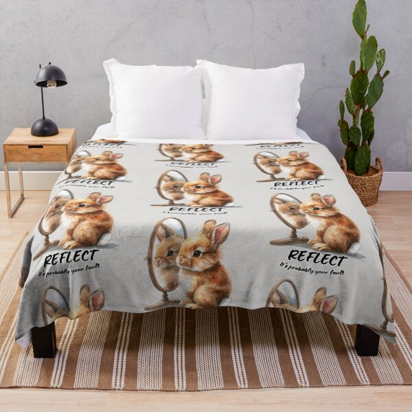 Item preview, The hare looks at its reflection; reflect - it's probably your fault designed and sold by LiskoDesign.