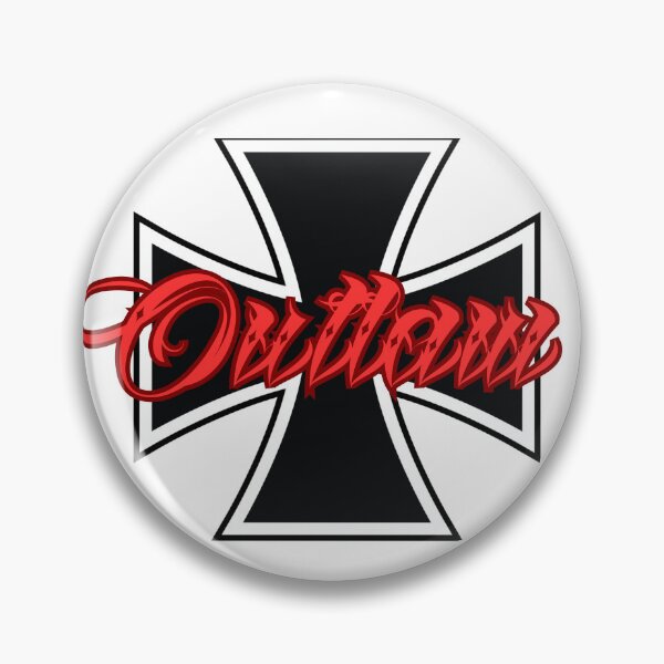 Item preview, Outlaw Iron Cross 1% Rocker Logo West Coast Chopper Style designed and sold by Bearded-Viking.