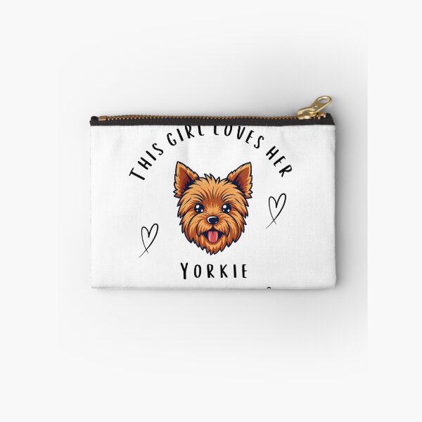 Item preview, This Girl Loves Her Yorkie - Black Text designed and sold by AndysTeeShop.