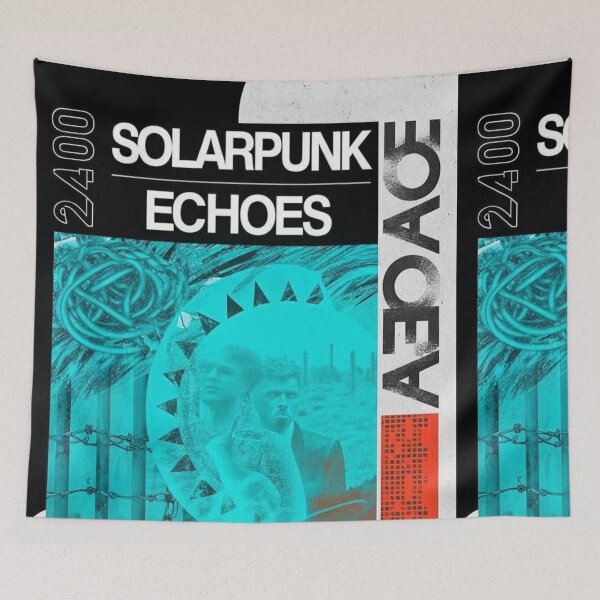 Item preview, Solarpunk Poster Echoes designed and sold by Raw-Ink.
